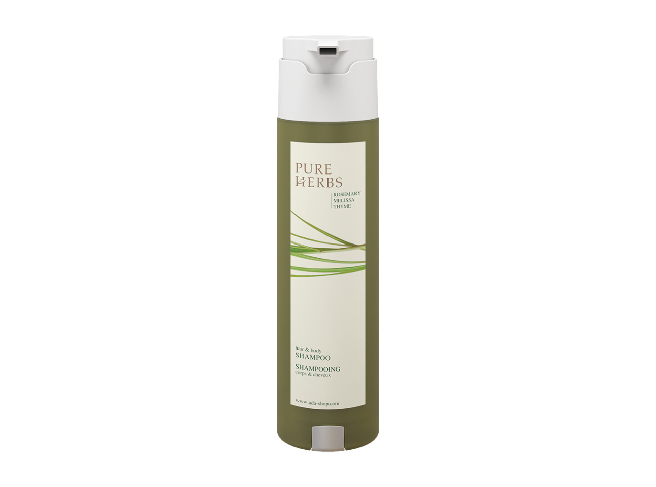 Pure Herbs - Haar- und Bodyshampoo, SHAPE-Spender, 300 ml