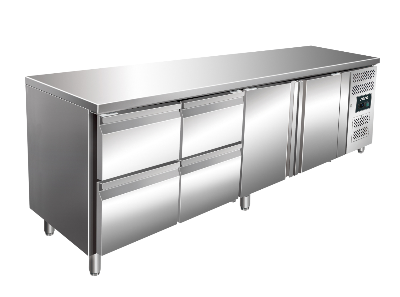 SARO Kühltisch inkl. 2 x 2er Schubladenset Modell KYLJA 4140 TN