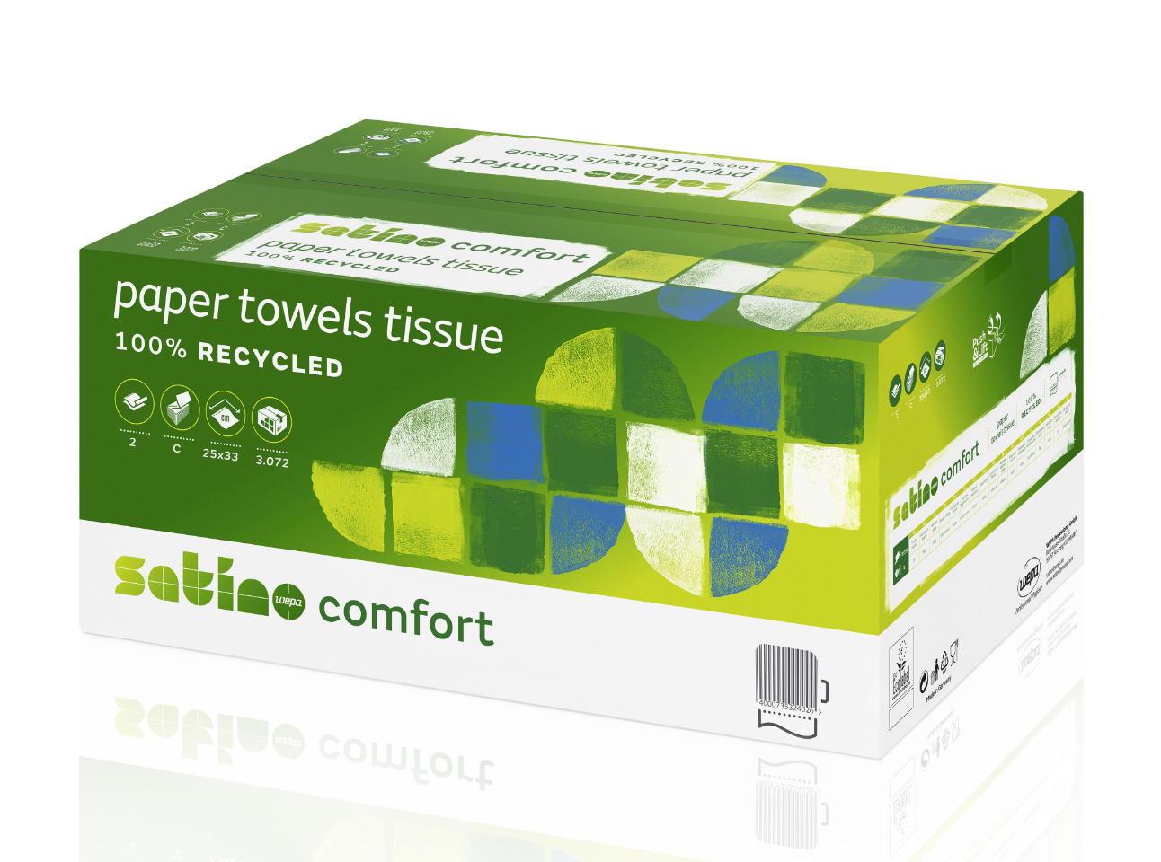 Satino Comfort Handtuchpapier 2-lagig 25 x 33 cm