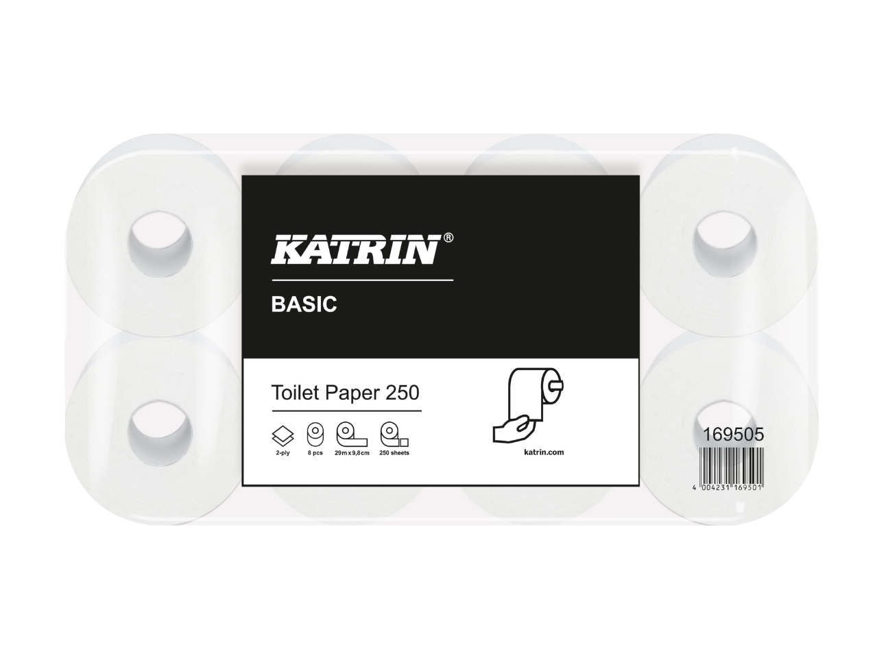 KATRIN Basic Toilet Toilettenpapier 2-lagig