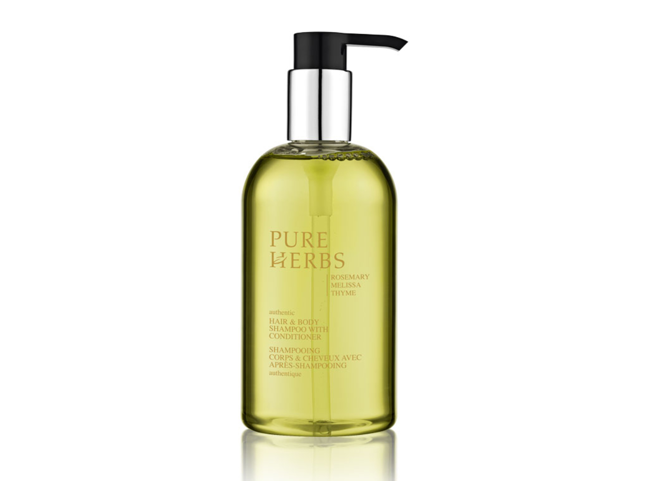 Pure Herbs Haar & Körper Shampoo - Pumpspender, 300ml