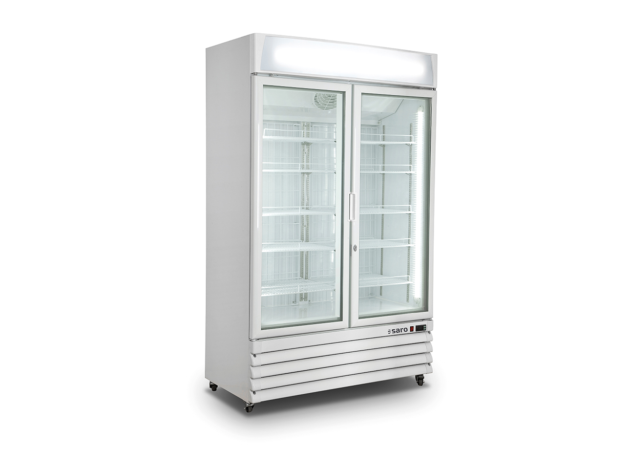 Tiefkühlschrank m. 2 Glastüren Modell D 800, weiß